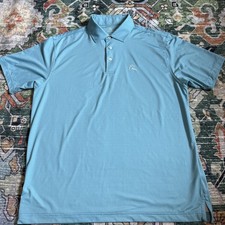 Rhoback Birdie Stripe Men's 40-50 UPF Short Sleeve Performance Golf Polo Large