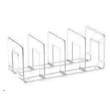 Clear Plastic Purse Handbag Organizer 4 Section Closet Shelf Divider Display