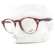 Ray-Ban Eyeglasses RB 2180V 8145 Glasses Crystal Bordeaux Red Havana 47mm w/case