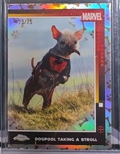 Dogpool 2025 Topps Chrome Deadpool Dogpool Taking A Stroll Dogpool Refractor /75