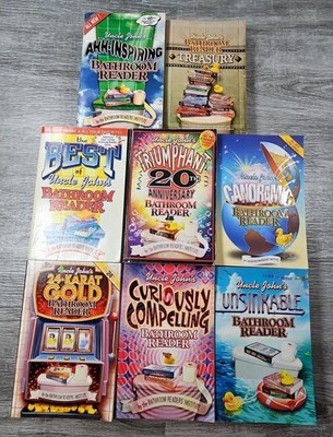 Uncle Johns Bathroom Readers Lot of 8 Paperback Books Humor Trivia Fun Facts