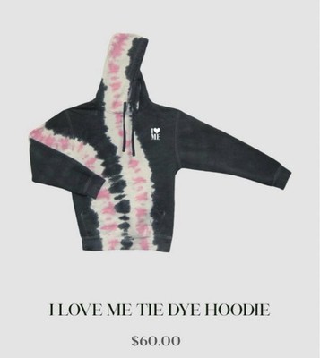 Demi Lovato  I Love Me  Tie Dye Hoodie, L