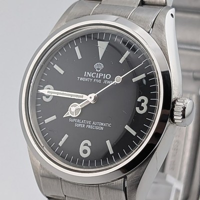 INCIPIO 8 Super Precision Automatic Black  Stainless Steel ETA Watch Overhaul