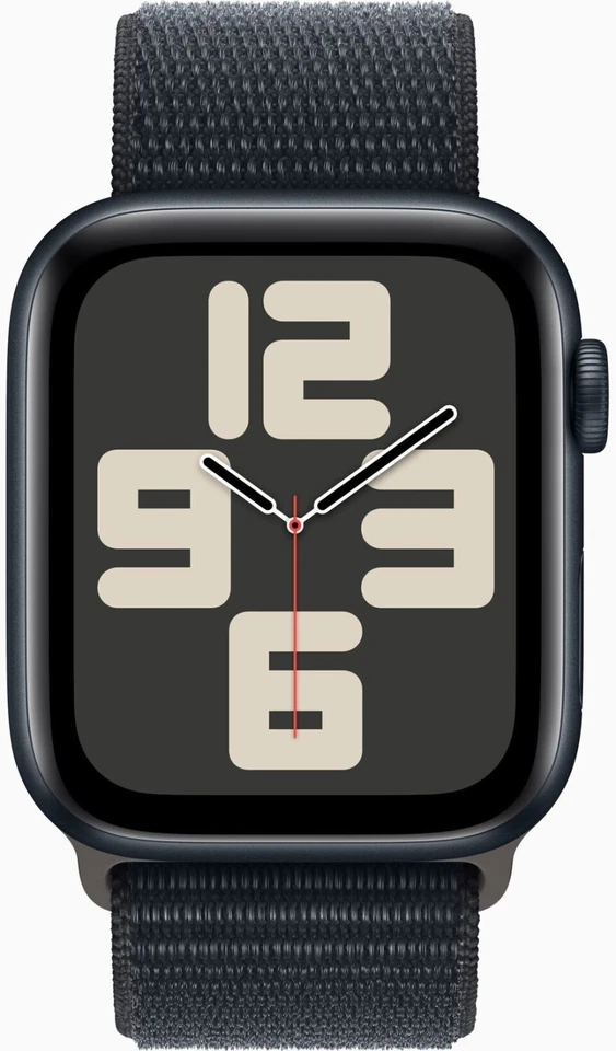 APPLE Watch SE 2024 GPS+Cell 44 mm Aluminium Sport Loop Schwarz MXGN3QF/A - Bild 2 von 2