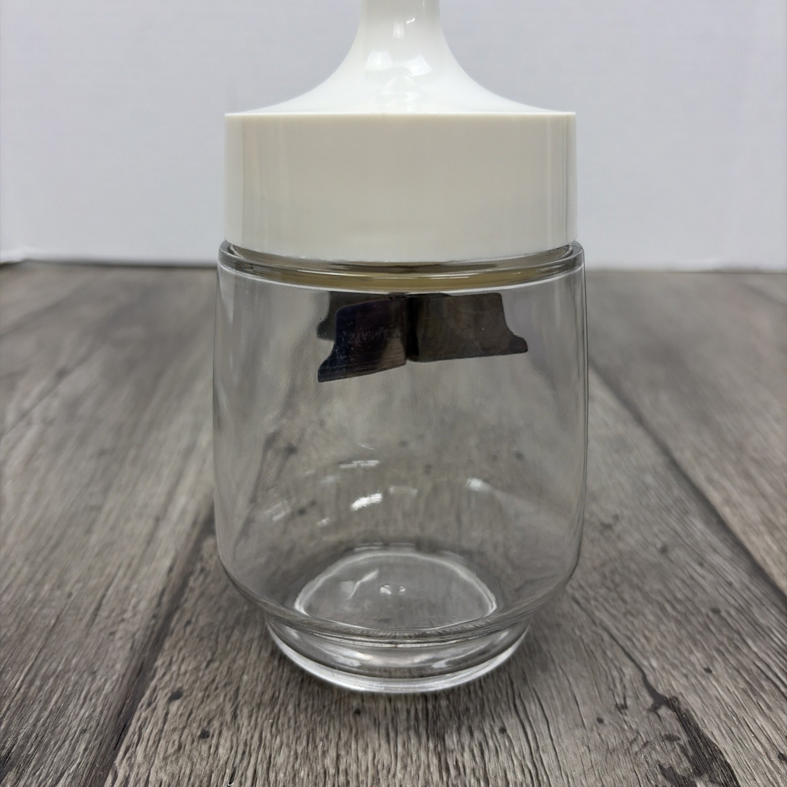 Vintage Gemco Food Nut Chopper USA Stainless White Kitchen Complete Very Nice