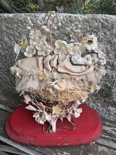 Antica Maria Bambina - testa in cera- occhi vetro / arte sacra