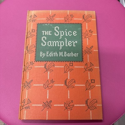 The Spice Sampler by Edith Barber Hardcover Book with Original Spices 1950