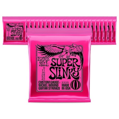Ernie Ball 2223 Nickel Super Slinky Electric Guitar Strings  24 Pack
