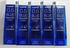 Nanodia Color Mechanical Pencil Leads 0.5Mm Blue, 5 Pack/Total 100 Leads Value S