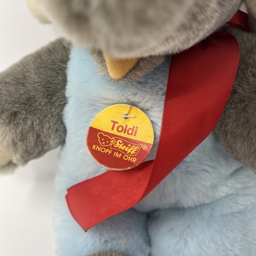 Vintage Steiff Toldi elefante peluche cigolante 6271/27 - Foto 3 di 7