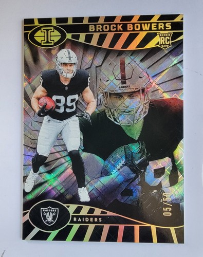 2024 Illusions  Diamond Trophy Collection Brock Bowers 18/50 RC #47 Raiders