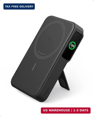 Anker MagGo Power Bank, Qi2 Certified 15W Ultra-Fast MagSafe-Compatible Portable