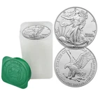 Open Roll of 20 - 2024 (P) $1 American Silver Eagle Star Privy 1 oz BU