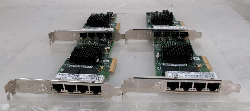 Lot of 4 Cisco UCSC-PCIE-IRJ45 1Gbe Quad Port Ethernet Server Adapter Card - Image 2 of 4