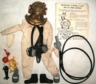 GI Joe Vintage 1964 1965 Action Sailor Deep Sea Diver COMPLETE Set & Insruction