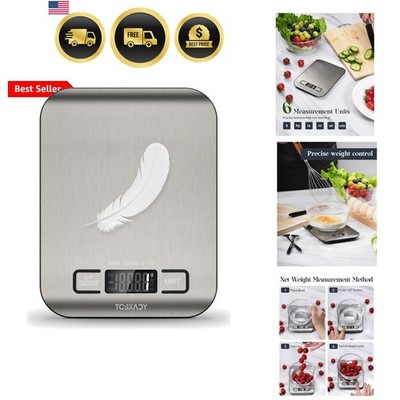 Food Scale, 11lb Digital Kitchen Scale with 6 Units LCD Display and Tare Func...