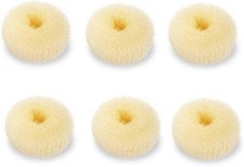 Mini Chignon Donut Hair Shaper, 6 PCS Bun Makers for Short and Thin Hair, 2 Inch