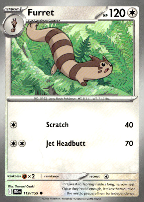 Furret 119/159 Common Regular SV09: Journey Together NM
