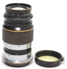  Leitz Leica Elmar 4/9 cm lens c.1949 black/chrome Leica screw mount