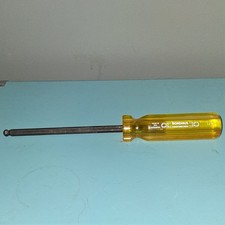 Bondhus 1/4 in Hex Key Driver Ball End Yellow Handle Single Piece