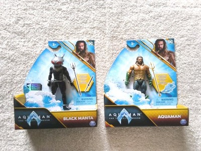 2x DC Superhelden Figuren Aquaman & Black Manta original von Spinmaster NEU