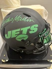 Curtis Martin Signed Jets Full Size Lunar Eclipse Helmet W/ Visor PSA Cert Case