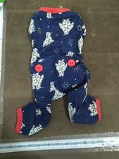 Wondershop Pet Christmas Pajamas small Dog Clothes penguin blue red button butt