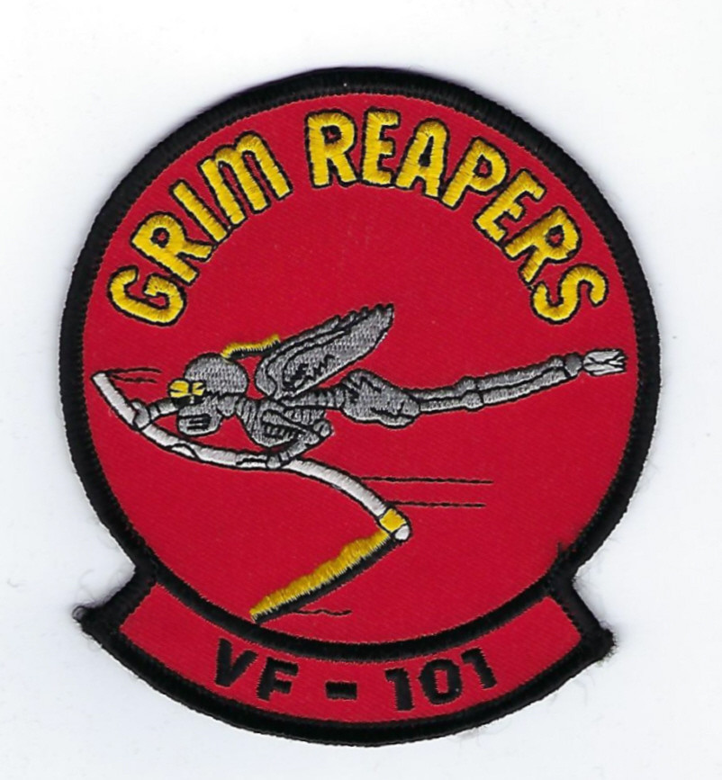 VF-101 GRIM REAPERS PATCH US NAVY VETERAN PIN UP NAS OCEANA VETERAN F ...