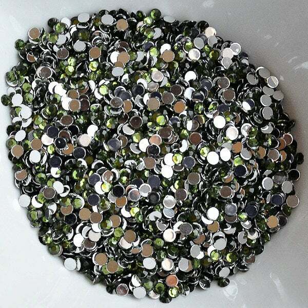 1000 Piece Rhinestone Collection - 1mm To 11mm Acrylic Flat Back Faceted Crystals