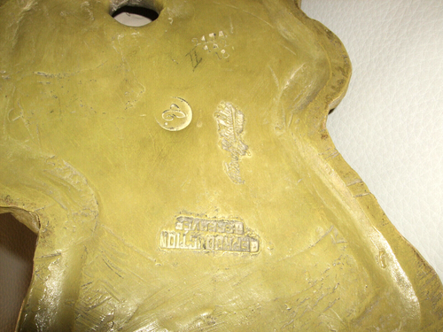 RARE Goldscheider Wien - Wandmaske - von Heinrich Waderé - Nr. 2154 / 142 - Bild 5 von 9