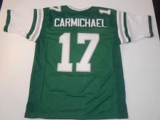 UNSIGNED CUSTOM Sewn Stitched Harold Carmichael Green Jersey - M, L, XL, 2XL 3XL