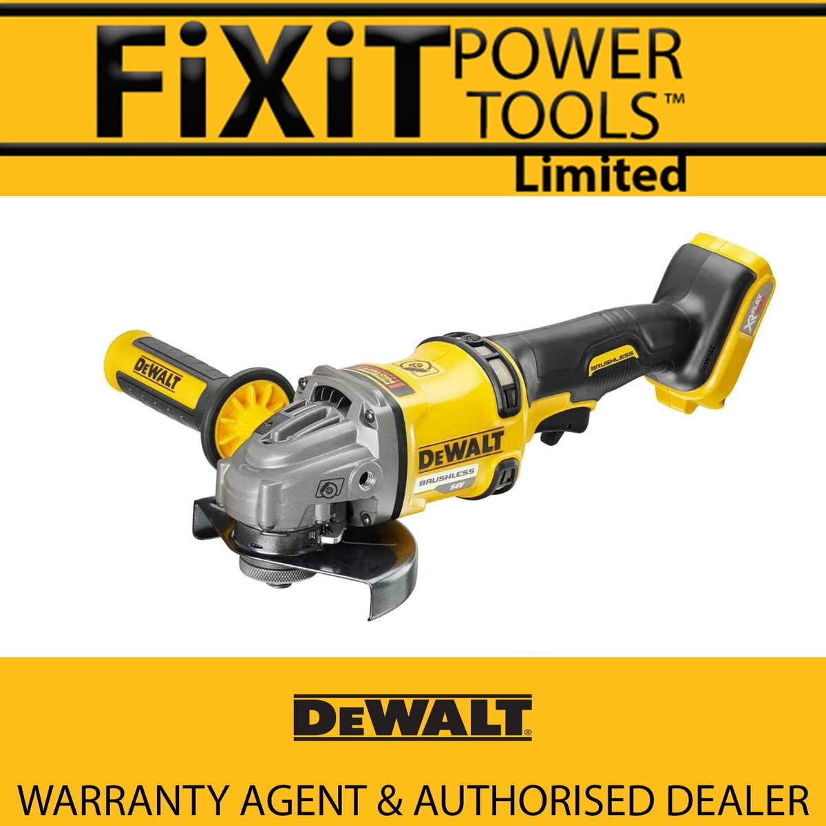 Cordless Angle Dewalt 54v Angle Grinder DEWALT DCG440N-XJ 54V