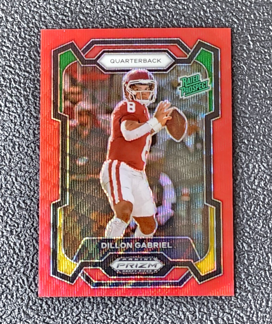 2024 Panini Prizm Draft Picks Dillon Gabriel Red Wave Rated Prospect Browns