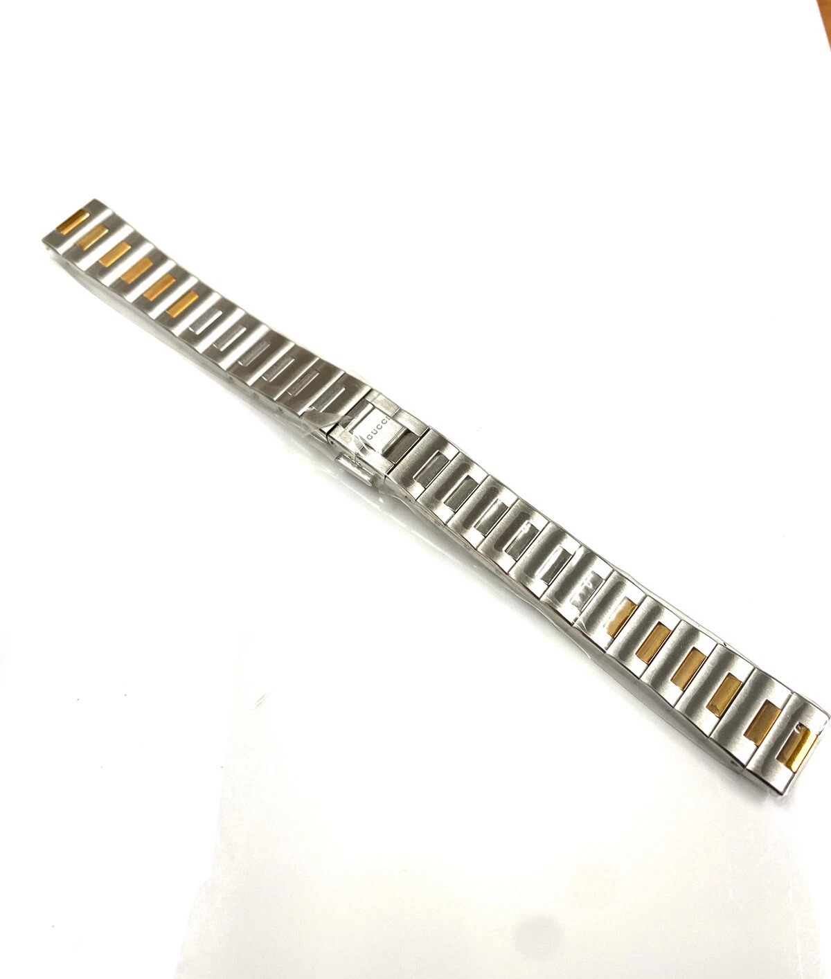 Cinturino orologio originale Gucci acciaio inox oro 15mm