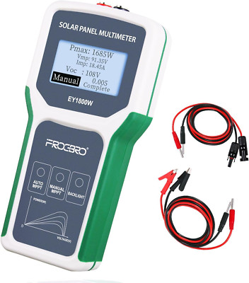 1800W Solar Panel Tester with Smart MPPT Display for PV Testing & Analysis