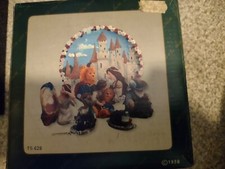 Vintage 1998 Popular Imports 'Beauty and the Beast' Miniature Resin Tea Set