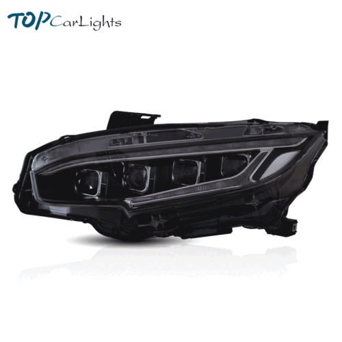 Faros de proyector LED completo con señales secuenciales para Honda Civic 2016-2021 L+R - Imagen 2 de 16