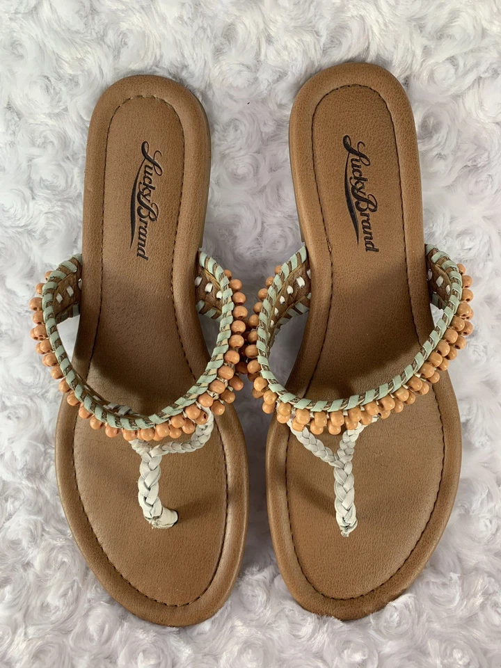 SANDALIAS BOHO TANGA MARCA LUCKY DOLLIS EN PASTEL MULTI TENDRE-DOVE TALLA 6 N2 Foto 3 de 4