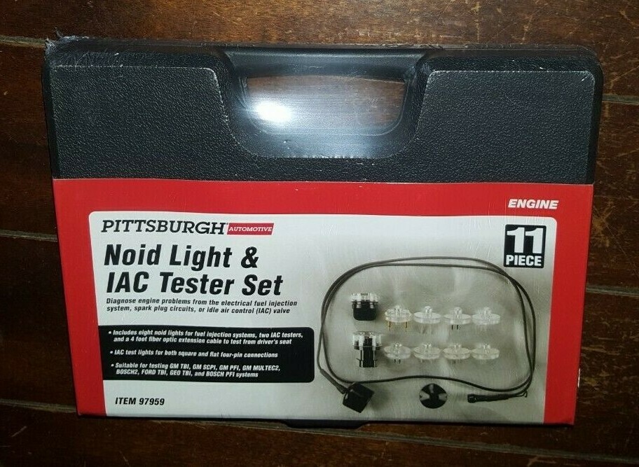 Automotive 11pc Noid Light &amp; IAC Tester Set: 4ft Long Fiber Optic 