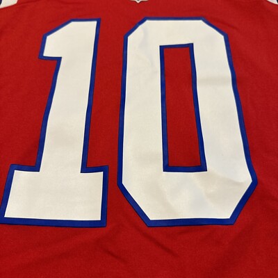 Nike New England Patriots #10 Mac Jones On Field Red NFL Football