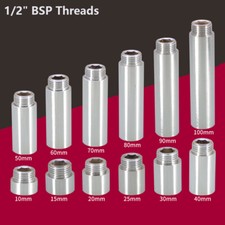 1/2" BSP Threads Extension Pipe Fittings Nickel Plated Female Male Tap Connector