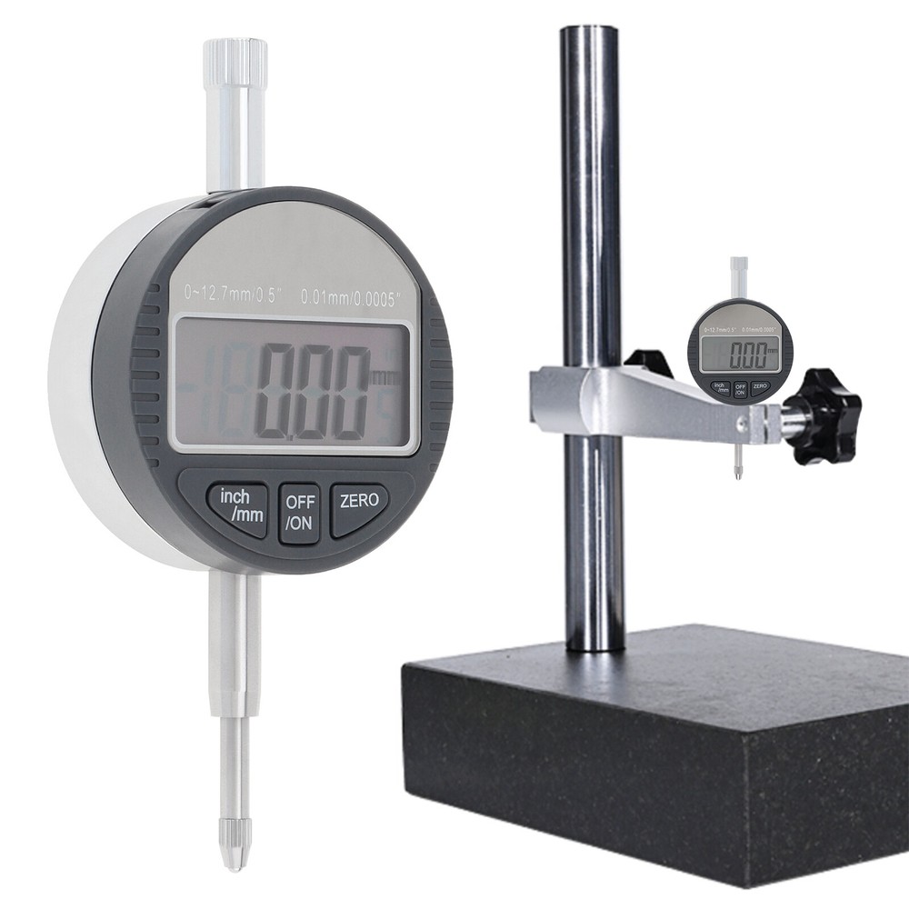 12.7mm Digital Dial Indicator with 0.0005 Inch Precision for Depth Measurement