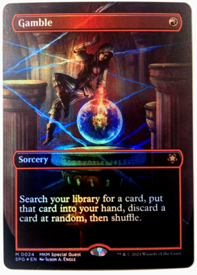 MTG Gamble BORDERLESS FOIL Special Guests Karlov Manor 0024 NM | eBay