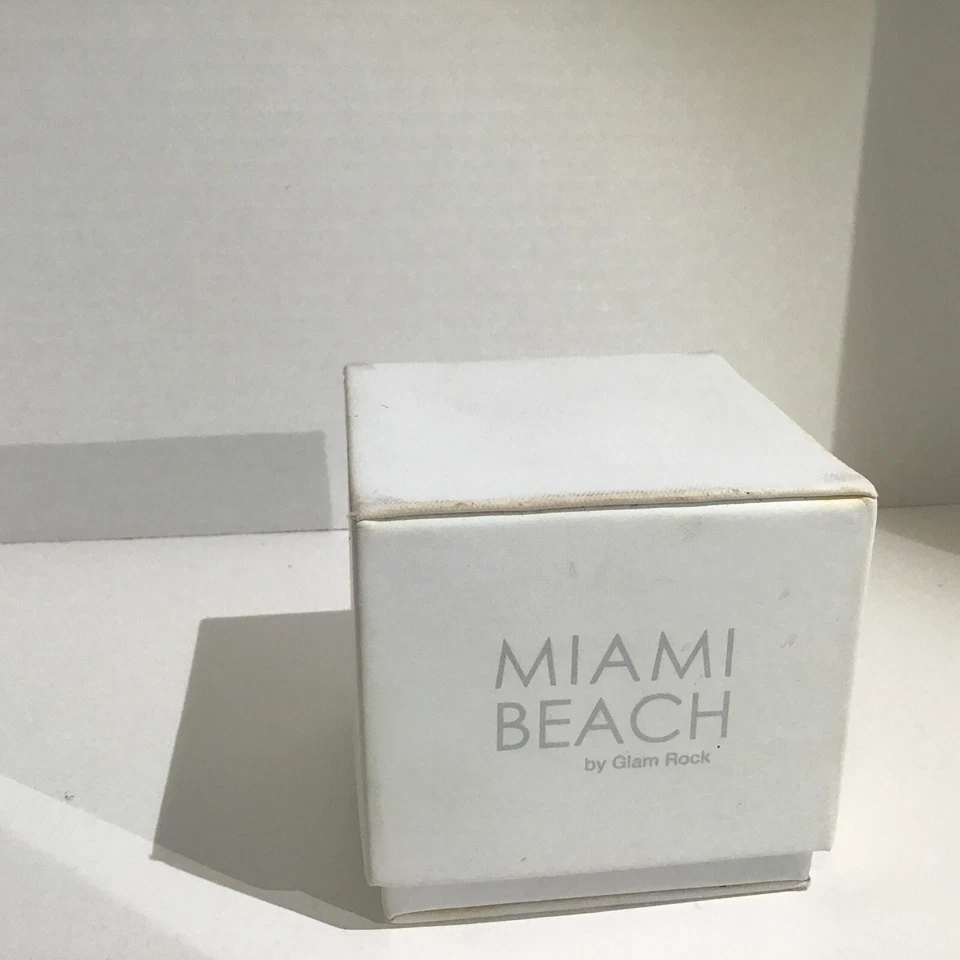 Auténtico reloj de playa Glam Rock para mujer Florida negro G Rock correa de silicona usado Foto 2 de 4