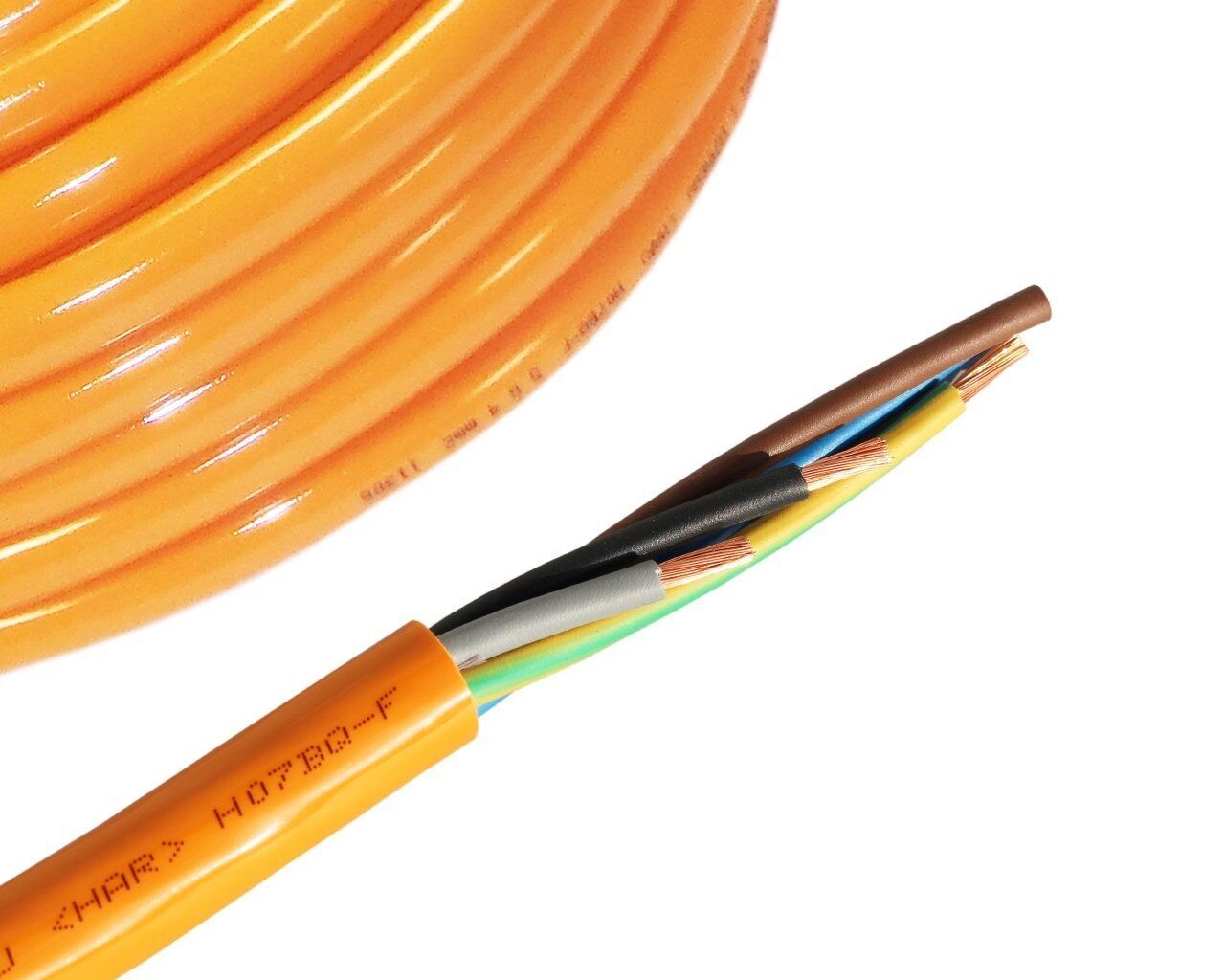 (8,18€/m)H07BQ-F 5x6mm² / 5G6 PUR Baustellenkabel Baukabel Kerbfest 5-50m