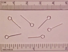 WIRE BUCKLE TONGUES for 1:9 Scale Model Horse Buckles (Silver Plated) - SET-OF-6