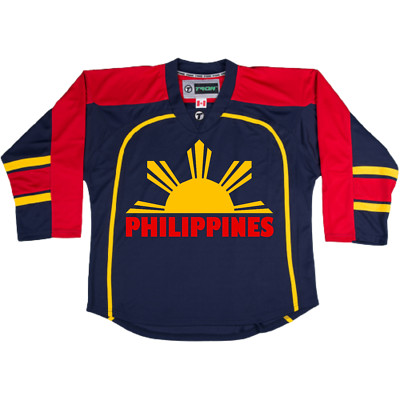 Philippines Ice Hockey Jersey New! Free Shipping