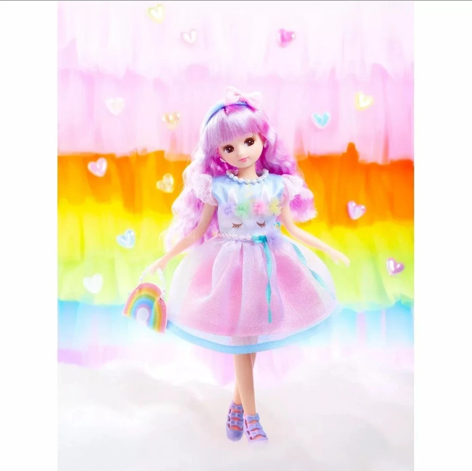 Takara Tomy Licca LD-15 Yumekawa Unicornio Púrpura Pelo Rika Muñeca de Vestir Niña Foto 4 de 4