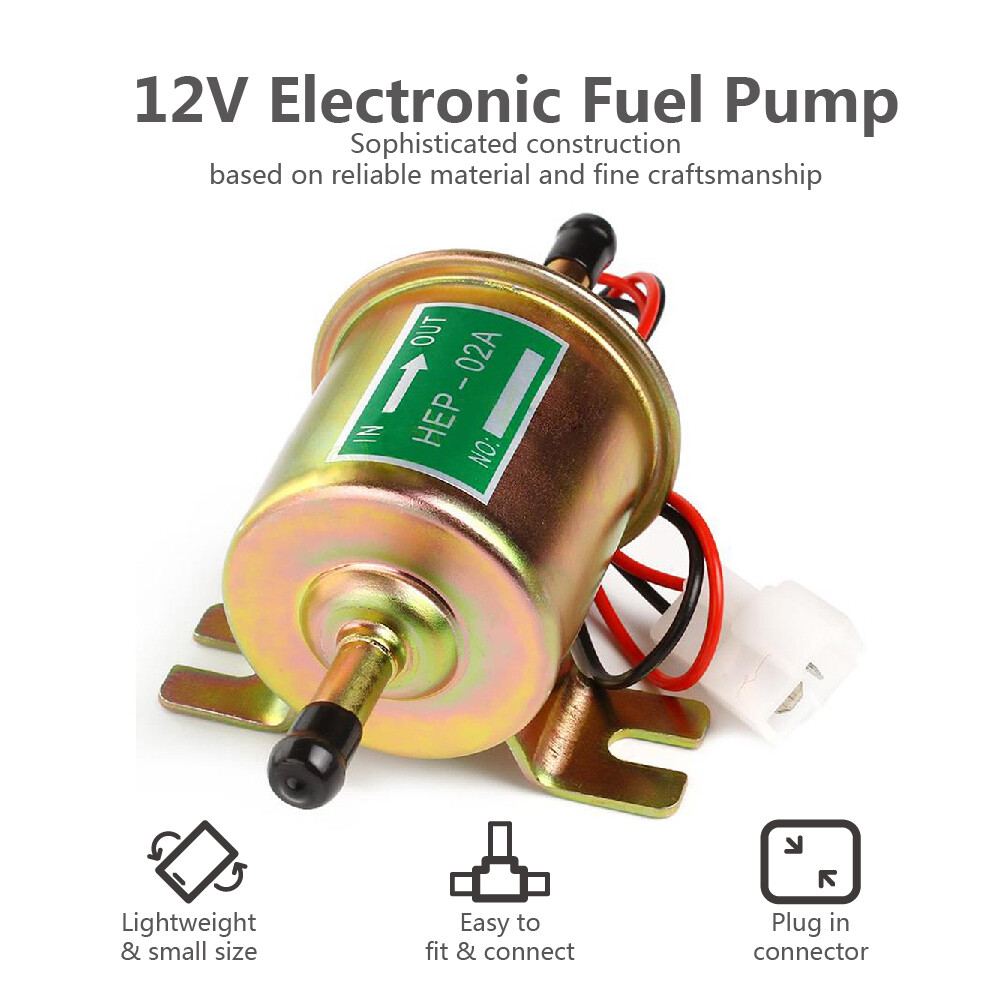 12V Electric Fuel Pump Gas Diesel Marine Carburetor 2.54PSI Low Pressure HEP02A eBay