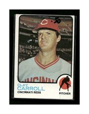 Clay Carroll 1973 Topps 195 Cincinnati Reds Baseball Card